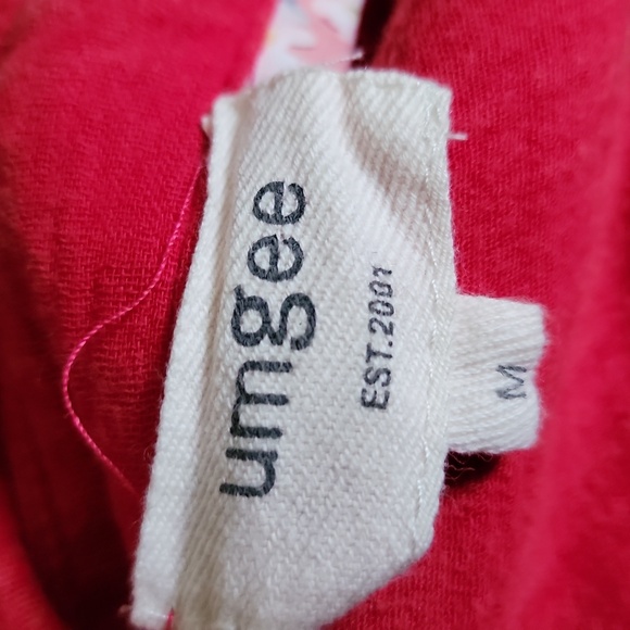 Umgee Ruffled Button-Up Red Dress - Picture 8 of 8